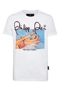 Футболка с фотопринтом Philipp Plein