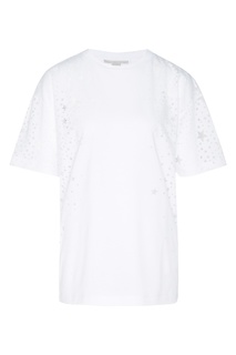 Белая футболка со звездами Stella Mc Cartney