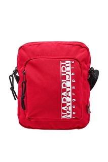 Красная тканевая сумка с логотипом Napapijri