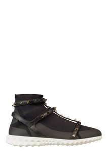 Черные кроссовки Rockstud с отделкой Valentino
