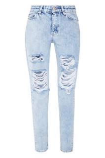 «Вареные» джинсы с прорезями Victoria Bonya Jeans