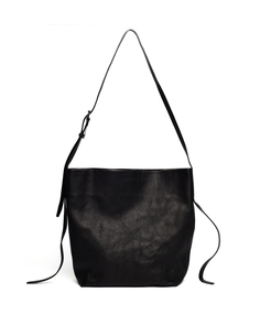 Черная кожаная сумка-шоппер Ann Demeulemeester
