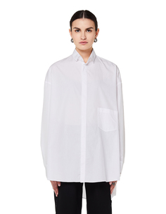 Белая рубашка с асимметричной спинкой Yohji Yamamoto
