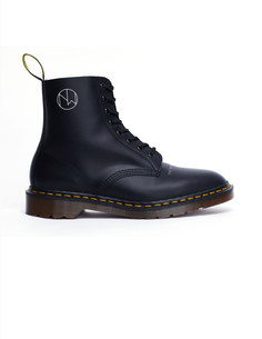 Черные высокие ботинки Dr.Martens Undercover