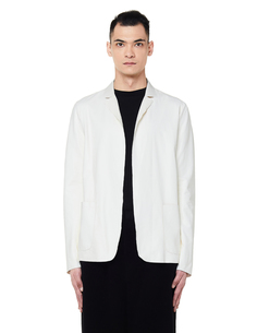 Белый пиджак из кожи Salvatore Santoro