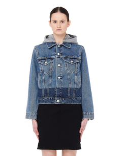 Голубая джинсовая куртка с капюшоном Vetements