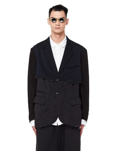 Черно-коричневый пиджак Ziggy Chen