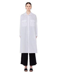 Белая рубашка с принтом Yohji Yamamoto