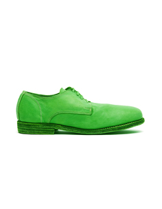 Ярко-зеленые кожаные ботинки Guidi