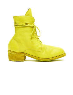 Желтые кожаные ботинки Guidi