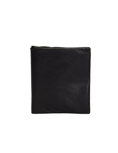 Черный кошелек из кожи Yohji Yamamoto