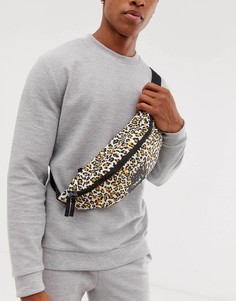 Сумка-кошелек на пояс с леопардовым принтом Nike - Мульти
