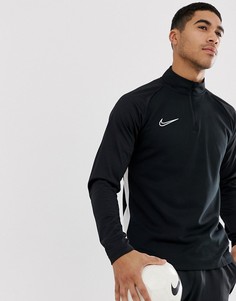 Черный свитшот с молнией Nike Football academy - Черный