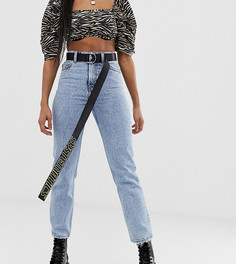 Выбеленные джинсы прямого кроя в винтажном стиле COLLUSION x005 - Синий