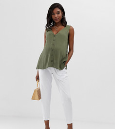 Трикотажные брюки галифе ASOS DESIGN Maternity Ultimate - Белый
