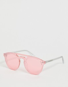 Круглые солнцезащитные очки Calvin Klein CK19500S - Золотой