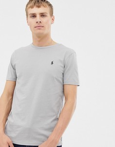 Серая футболка с круглым вырезом Polo Ralph Lauren - Серый