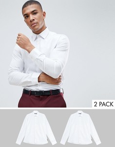 2 приталенные рубашки French Connection - Белый