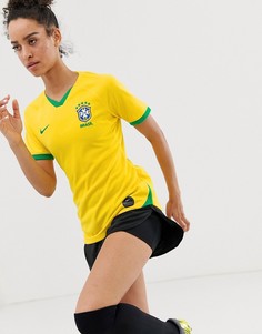 Трикотажный топ Nike Football Brazil Home Stadium - Зеленый