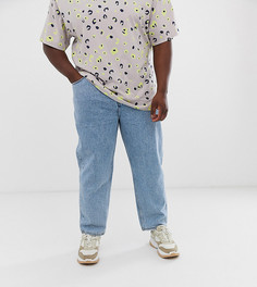 Светлые джинсы в винтажном стиле COLLUSION Plus x004 - Синий