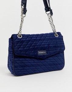 Темно-синяя стеганая сумка через плечо с откидным верхом Fiorelli Daphne - Коричневый