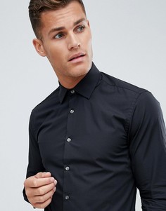 Приталенная поплиновая рубашка French Connection - Черный