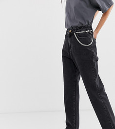 Черные выбеленные джинсы прямого кроя COLLUSION x005 - Черный