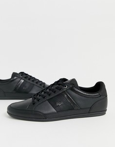 Черные кожаные кроссовки Lacoste Chaymon - Черный