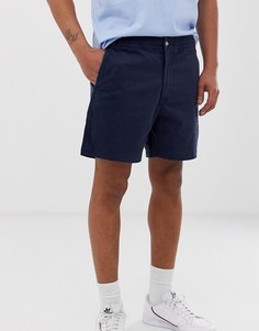 Темно-синие шорты чиносы с логотипом Polo Ralph Lauren - Prepster - Темно-синий
