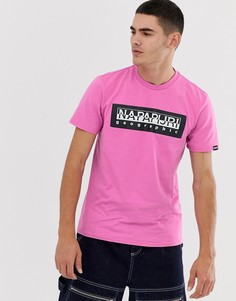 Розовая футболка Napapijri The Tribe Geographic - Розовый