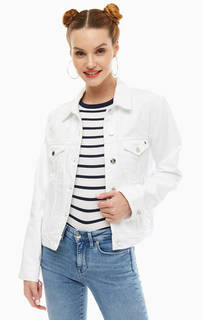 Куртка Белая джинсовая куртка с карманами Tommy Hilfiger