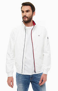 Ветровка Белая ветровка с высоким воротом Tommy Jeans