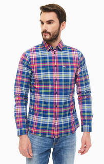Рубашка Хлопковая рубашка в клетку с карманом Tommy Jeans