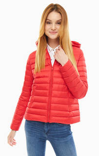 Пуховик Красный пуховик со съемным капюшоном Tommy Hilfiger