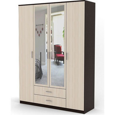 Шкаф комбинированный Шарм-Дизайн Квартет 140х60 венге+вяз Гамма