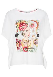 Футболка с принтом Desigual