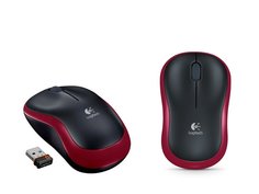 Мышь Logitech M185 Dark-Red 910-002240