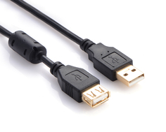 Аксессуар Greenconnect Premium USB 2.0 AM-AF Black GCR-UEC3M-BB2S-1.0m