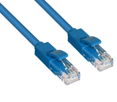 Сетевой кабель GCR UTP 23AWG cat.6 RJ45 T568B 0.5m Blue GCR-LNC601-0.5m Greenconnect