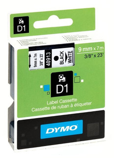 Картридж DYMO D1 9mm-7m для принтеров этикеток S0720680