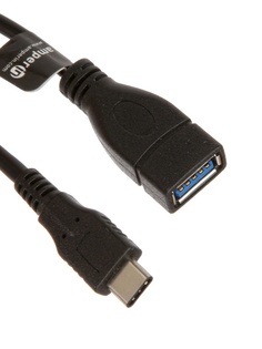 Аксессуар Amperin OTG USB Type-C - USB 3.0 Black AI-TCOTG
