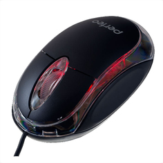 Мышь Perfeo Glow USB Black PF-010