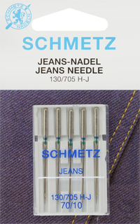 Набор игл для джинсы Schmetz №70 130/705H-J 5шт