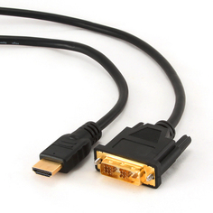 Аксессуар Konoos HDMI 19M - DVI 19M 4.5m Black KC-HDMI-DVI-5