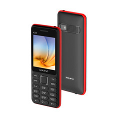 Сотовый телефон Maxvi K12 Black-Red