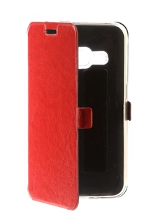 Аксессуар Чехол CaseGuru для Samsung Galaxy J1 2016 Magnetic Case Glossy Red 101041