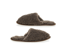 Тапочки Smart Textile Домашнее Тепло из овечьего меха Н520 размер 44-45 Brown