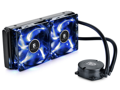 Водяное охлаждение DeepCool Maelstrom 240T Blue (Intel LGA2011-V3/LGA2011/LGA1366/LGA1156/LGA1155/LGA1151/LGA1150/AMD FM2+/FM2/FM1/AM3+/AM3/AM2+/AM2)
