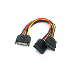 Аксессуар Переходник питания Orient C573 SATA 15pin (M) to 2xSATA 15pin (F) 30573