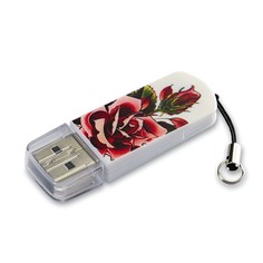 USB Flash Drive 16Gb - Verbatim Mini Tattoo Edition USB 2.0 Rose 49885